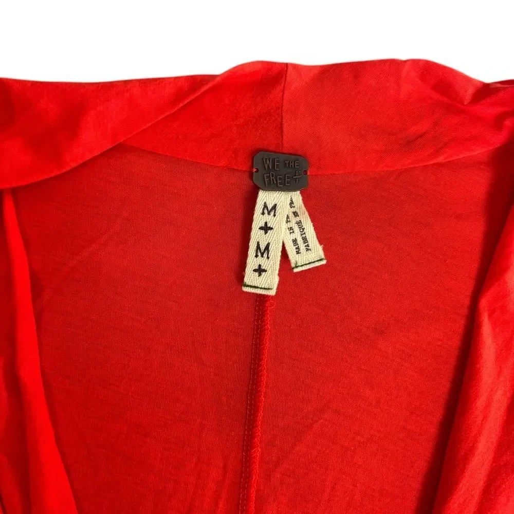 Free-people Women's Red and Orange T-shirt